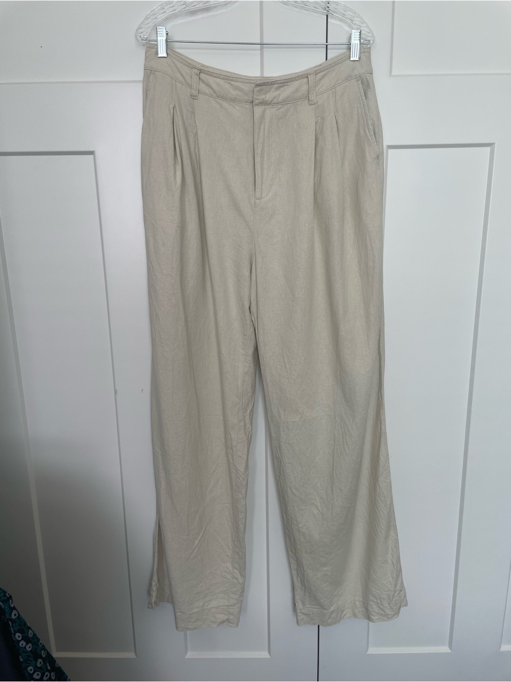 GAP Linen Blend Wide Leg Trousers - 12T
